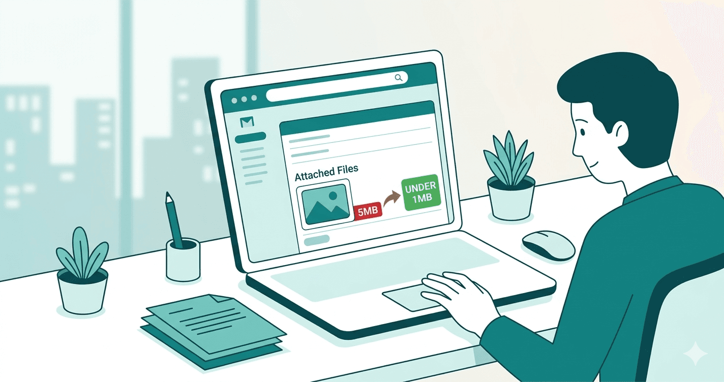 How to reduce image size for email attachments under 1MB