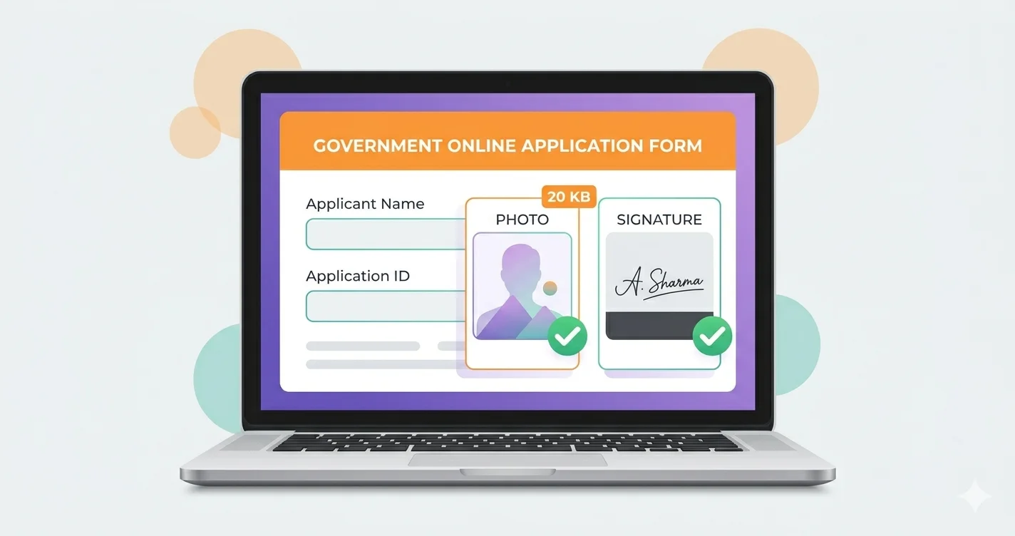 Photo Size for Govt Forms India — SSC, UPSC, Railway