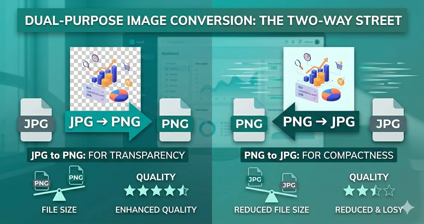 JPG to PNG vs PNG to JPG: When and Why You Should Convert